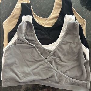 Caramel Cantina 4 Pack Nursing Maternity Women’s Sleep Comfort Bralette Bra